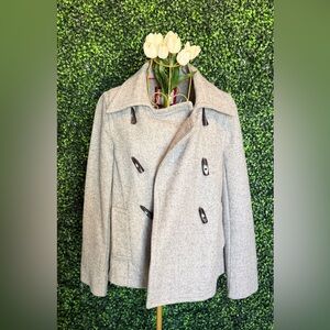 Old Navy Light Gray Pea Coat